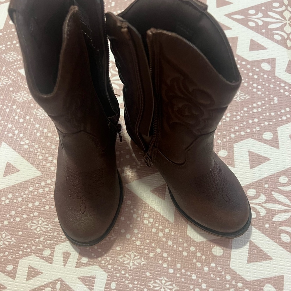 Cat & Jack Brown Western Cowboy Boots